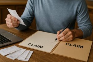 Organizing claim documentation for a New Jersey insurance loss