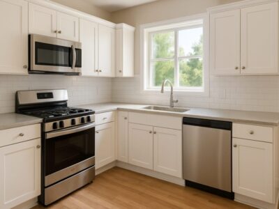 fully restored kitchen after fire repairs
