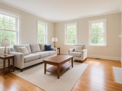 new furniture in living room