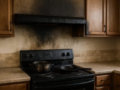 stovetop kitchen fire